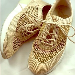 Sam Edelman Women's Delma Raffia Sneaker Natural